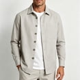 thumbnail image 2 of Lanyiu Men's Utility Work Shirt with Pocket Button Down Collared Shirt Ribbed Cuff Long Sleeve Shirt Casual Daily Lightweight Shirt, 2 of 6