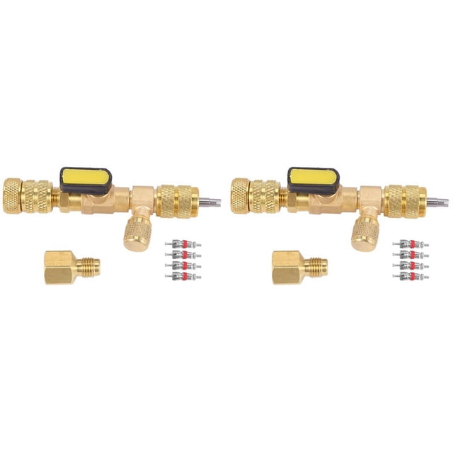 2X Extractor E Instalador de Núcleo de VáLvula con Puerto SAE 1/4 Y 5/16 de Tamaño Dual para R22 R410A HVAC