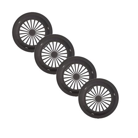 ACDANC 4pcs 10" Reusable Plastic Paper Plate Holders Heavy Duty Non-Stick Picnic Supplies Holds 9" Plates