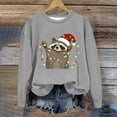 thumbnail image 3 of Jamicy Children's Long Sleeve Sweatshirt Pullover Slaes Christmas Children's Sweatshirt Funny Santa Squirrel Christmas Kids Sweatshirt Unisex Shirt, 3 of 4