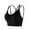 Black, variant on Yuzhih Womens Cross Back Strappy Sports Bras Seamless Workout Yoga Bras Wirefree Breathable Cropped Top Bra