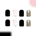 thumbnail image 7 of KUFptva Square Press On Nails Colorful Flower Fake Nails Glues On Nails Artificial Acrylic Nails 12 Size 24pcs Stick On Nails, 7 of 7