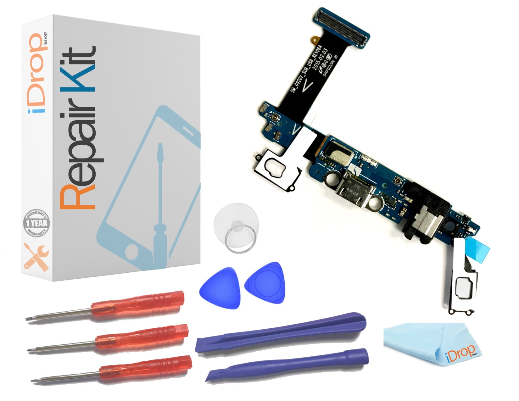 Charge Port for Samsung G920T Galaxy S6 with Glue Card Flex Cable
