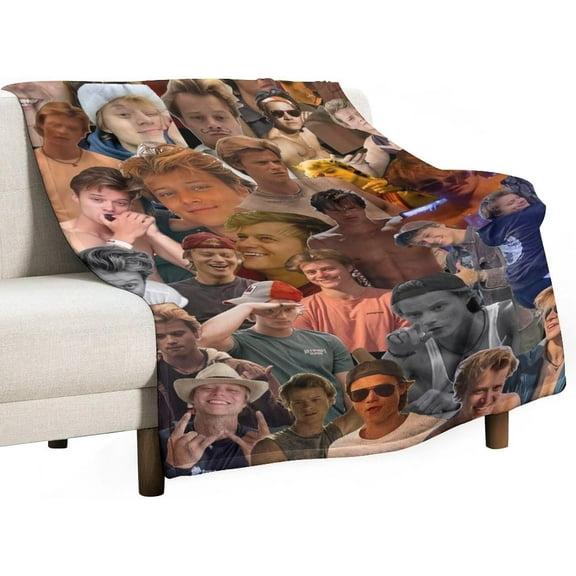 Blanket Air Conditioning Blanket Super Soft Travel Outdoor Flannel Blanket Fashion Personalized Gift Office Sofa Blanket Merch.40x50, Style