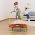 thumbnail image 3 of Open Box Fisher-Price WonderJump 36" Round Indoor Mini Trampoline, Multicolor, 3 of 11