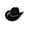 Black, variant on TEAJOPSUU Womens Western Cowboy Hats Shapeable Big Wide Brim Cowgirl Hat with Embroidery Chin Strap Classic Style Hats Beige