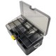 thumbnail image 1 of Caja Almacenamiento Plástico Transparente Caja Cebo Doble Capa Con Deflector Partición Extraíble, 1 of 9