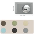 thumbnail image 6 of Unique Bargains 4 Pcs Double Frame Placemats PET Place Mats for Kitchen Dining Gray, 6 of 6