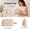 Coral pink, variant on Travel Makeup Bag for Women, Portable Fold-down Cosmetic Case, Make Up Organizer Pouch, Water-resistant Toiletry Bag for Toiletries