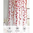 thumbnail image 6 of Red Polka Dots Sheer Curtains 63 Inch Length 2 Panels Set for Living Room/Bedroom, Vintage Abstract Art Watercolor Kitchen Curtains Grommet Semi-Sheer Curtains Drapes Window Treatments 42"x63"x2, 6 of 7