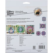 FolkArt Gallery Glass Pattern Set 3/Pkg-Mandala