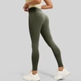 thumbnail image 6 of CHIUNL Wide Leg Yoga Pants for Women, High Waisted Leggings, Tummy Control Workout Pants, Soft Lounge Pants for Gym Yoga Daily Wear (Army Green L), 6 of 7