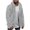 Gray, variant on Jakets for Men Men Winter Long Sleeve Fleece Warm Hooded Loose Plus Size Coat