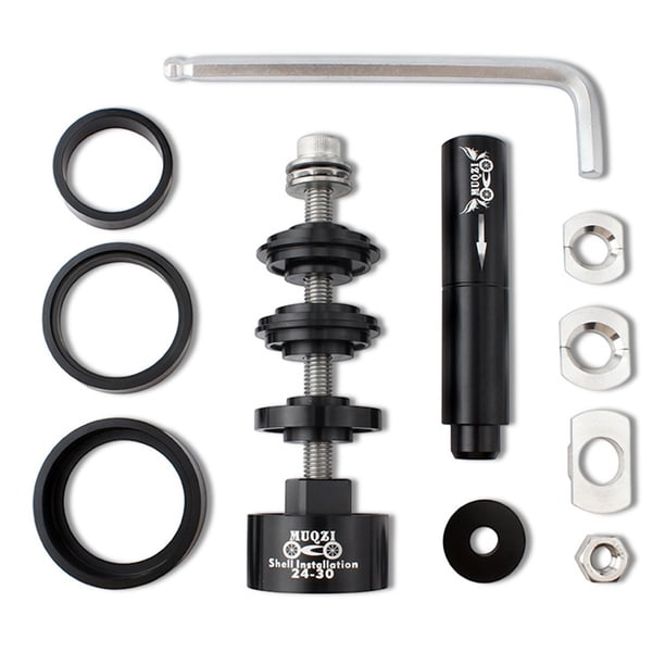 Desmontaje del soporte inferior de la bicicleta Desmontaje del eje del cojinete Juego de herramientas de instalación Adaptador del kit del husillo Accesorios de reparación manual Tipo 1 AweSitey OD002141-01B