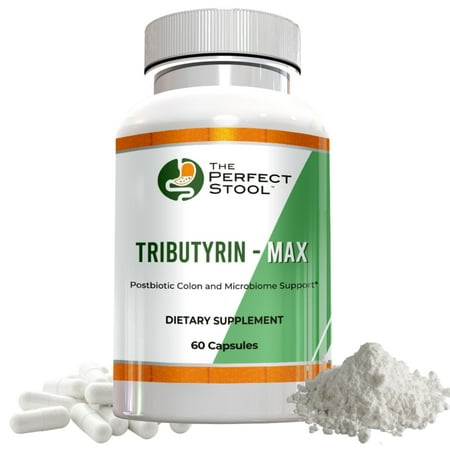 Tributyrin-Max from The Perfect Stool, Postbiotic Butyrate Supplement, 60 Capsules, 750 mg