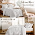thumbnail image 6 of SONORO KATE Twin Tufted Boho Bedding Comforter Set - 2 Piece Farmhouse Chic Bed in a Bag, All-Season Jacquard Comforter with 2 Pillow Shams, White, 6 of 9