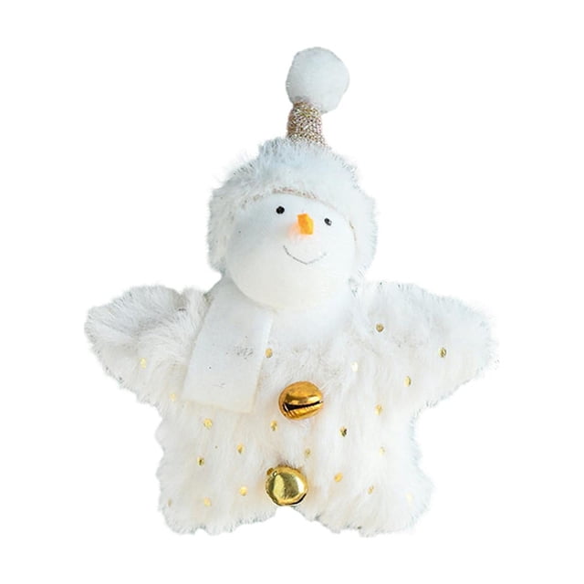 Colgante para de Navidad, colgante para de Navidad, juguete suave artesanal, colgante pequeño, adornos navideños para regalos de Navidad muñeco de nieve