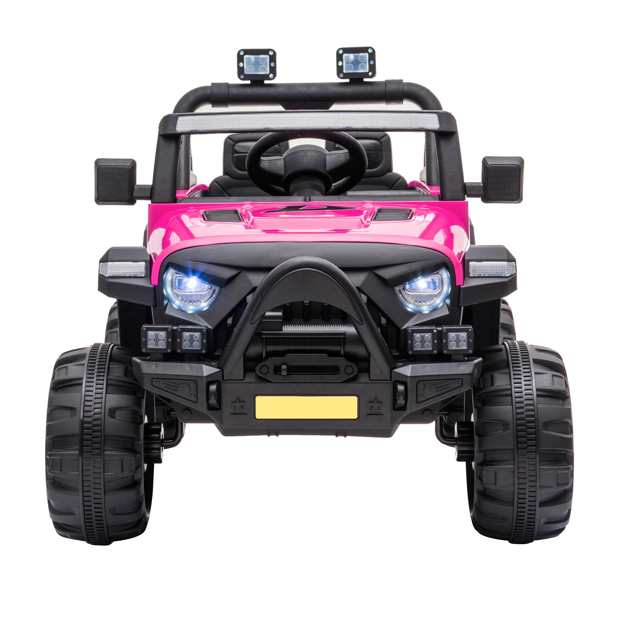 CIPACHO 12V Battery Powered Ride On Car, Electric Vehicle w/ 2.4G Parent Remote Control, Spring Suspension, USB & AUX Port, Kids 4 Wheeler Truck, Pink CIPACHO 12V Battery Powered Ride On Car, Electric Vehicle w/ 2.4G Parent Remote Control, Spring Suspension, USB & AUX Port, Kids 4 Wheeler Truck, Pink