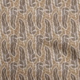 thumbnail image 1 of oneOone Velvet Light Brown Fabric African Sewing Material Print Fabric By The Yard 58 Inch Wide, 1 of 4