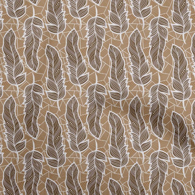 oneOone Velvet Light Brown Fabric African Sewing Material Print Fabric By The Yard 58 Inch Wide