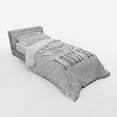 thumbnail image 3 of Ambesonne Adventure Bedding Set 4 Pcs, Nature Walk Mountains, Queen, Grey White, 3 of 3