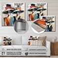 thumbnail image 4 of Designart "Stylish Hats Collection II" Fashion Metal Art Print, 4 of 5
