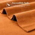 thumbnail image 4 of Superior Solid Flannel Cotton Pillowcases, Set of 2, King, Pumpkin, 4 of 6