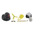 thumbnail image 4 of Pato Decorativo Negro Con Casco Modelo 2, 4 of 4