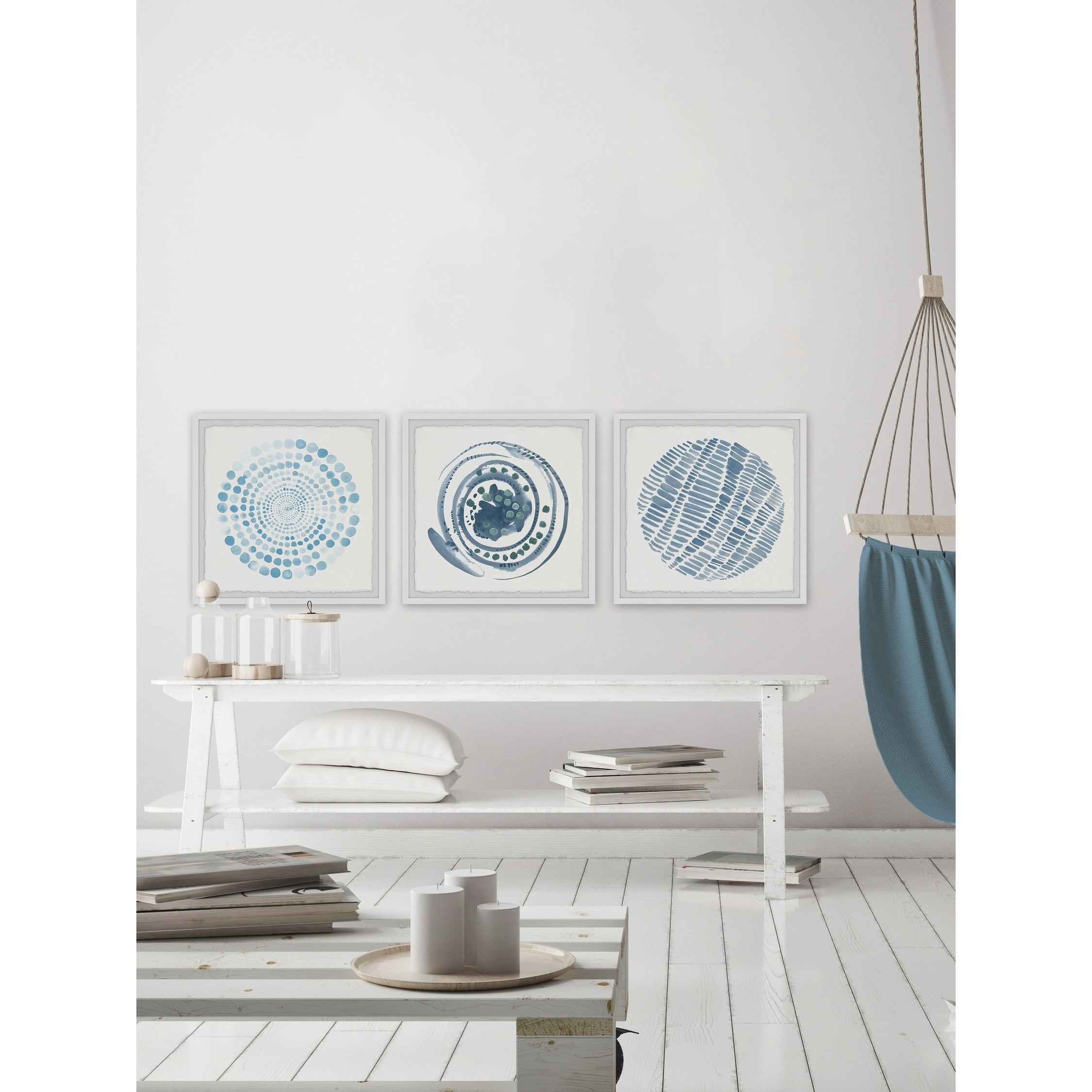 Blue Paradox II Triptych - Multi-color