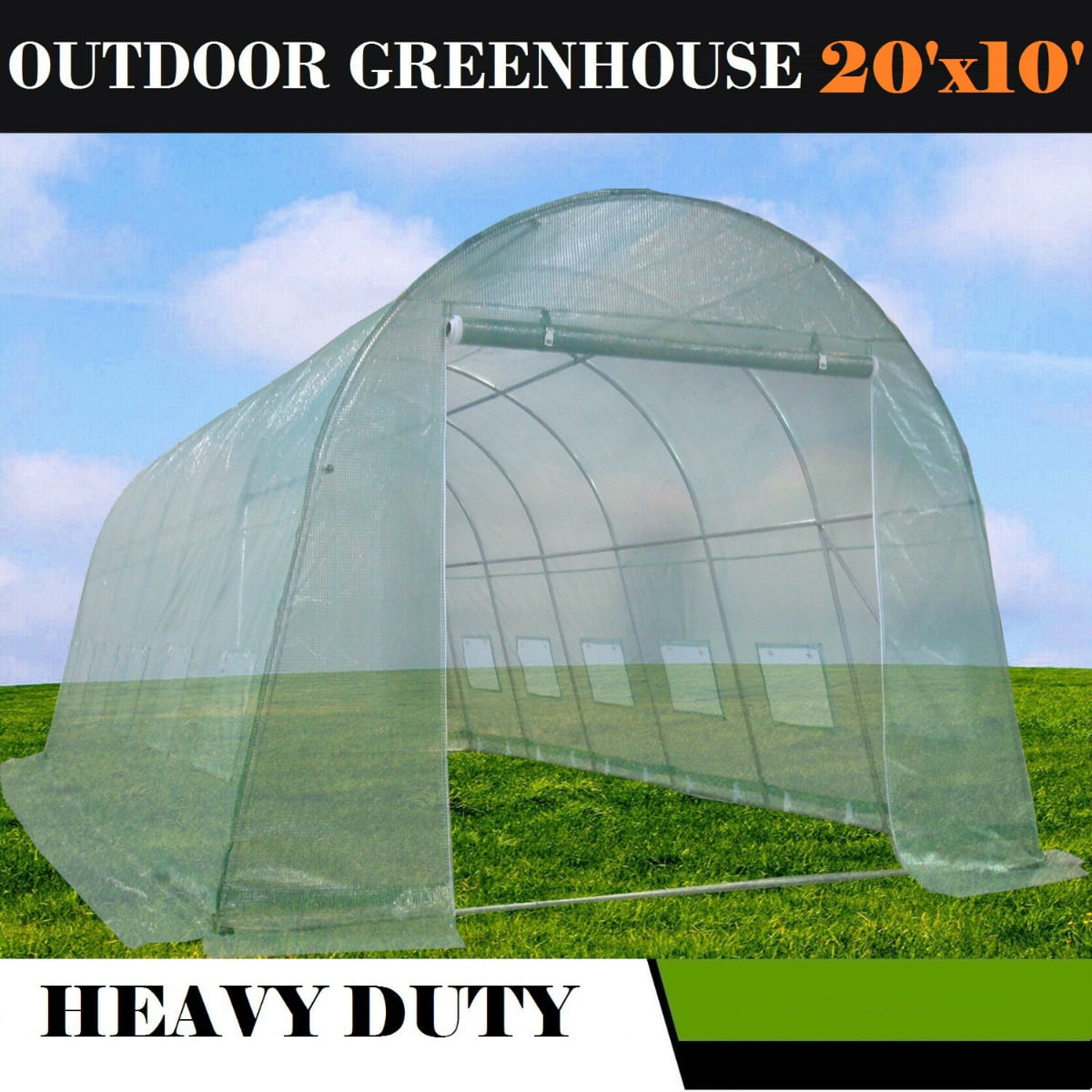 20'x10' Round Walk-In Greenhouse Hot House By DELTA Canopies by WPIC