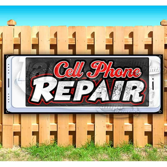 Cell Phone Repair 13 oz Vinyl Banner With Metal Grommets