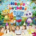 thumbnail image 5 of Word Party Backdrop Banner Party Supplies Background for Photography Kids Birthday Decorations 7x5 Ft, 5 of 6