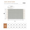thumbnail image 2 of Black Striped Washable Area Rug 3'x5', Black White Stripes Farmhouse Woven Cotton Tassels Kitchen Rugs, Non Slip Indoor Door Mat Throw Carpet for Entryway Living Room Nursery Laundry Room, 2 of 9