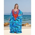 thumbnail image 5 of Sunforyou Moo moo for Women Plus size Kaftan Swimsuit Cover Up Sliky House Dresses Caftan Loungewear, 5 of 5