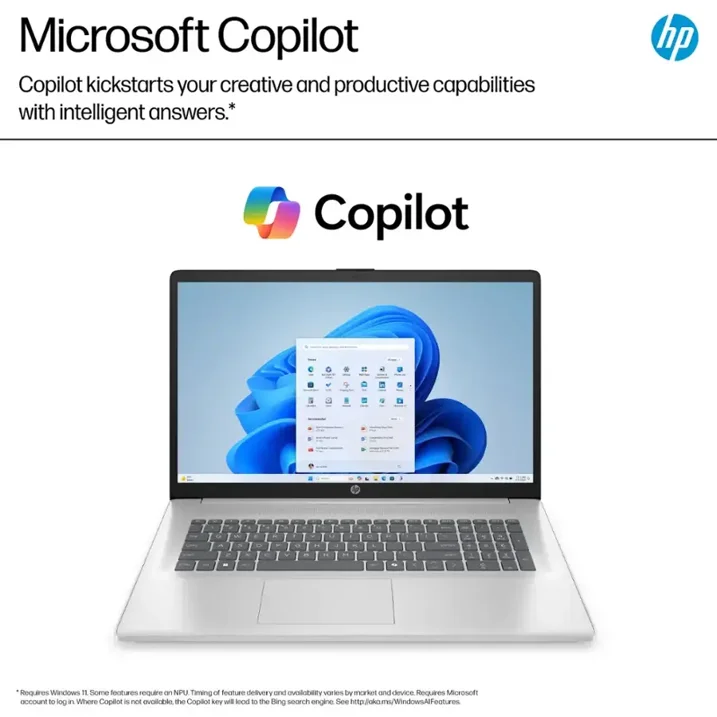 HP 17 Laptop for Business and Students - 32GB RAM, 1TB SSD, 17.3" HD+ 250 Nits IPS Display, Intel Core i3 Processor, Anti-Glare, HD Camera, Wi-Fi-6, Windosw 11 Pro