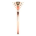 thumbnail image 3 of Clara Pucci 14K Rose Gold 1ct YellowMoissanite Solitaire Ring for Women, 3 of 8