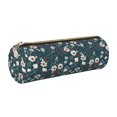 thumbnail image 1 of Easygdp Vintage Floral para Estuche de Lápices Cilíndrico de Cuero con Cremallera, Organizador de Lápices de Cuero para Escuela, Oficina y Viajes, 1 of 6
