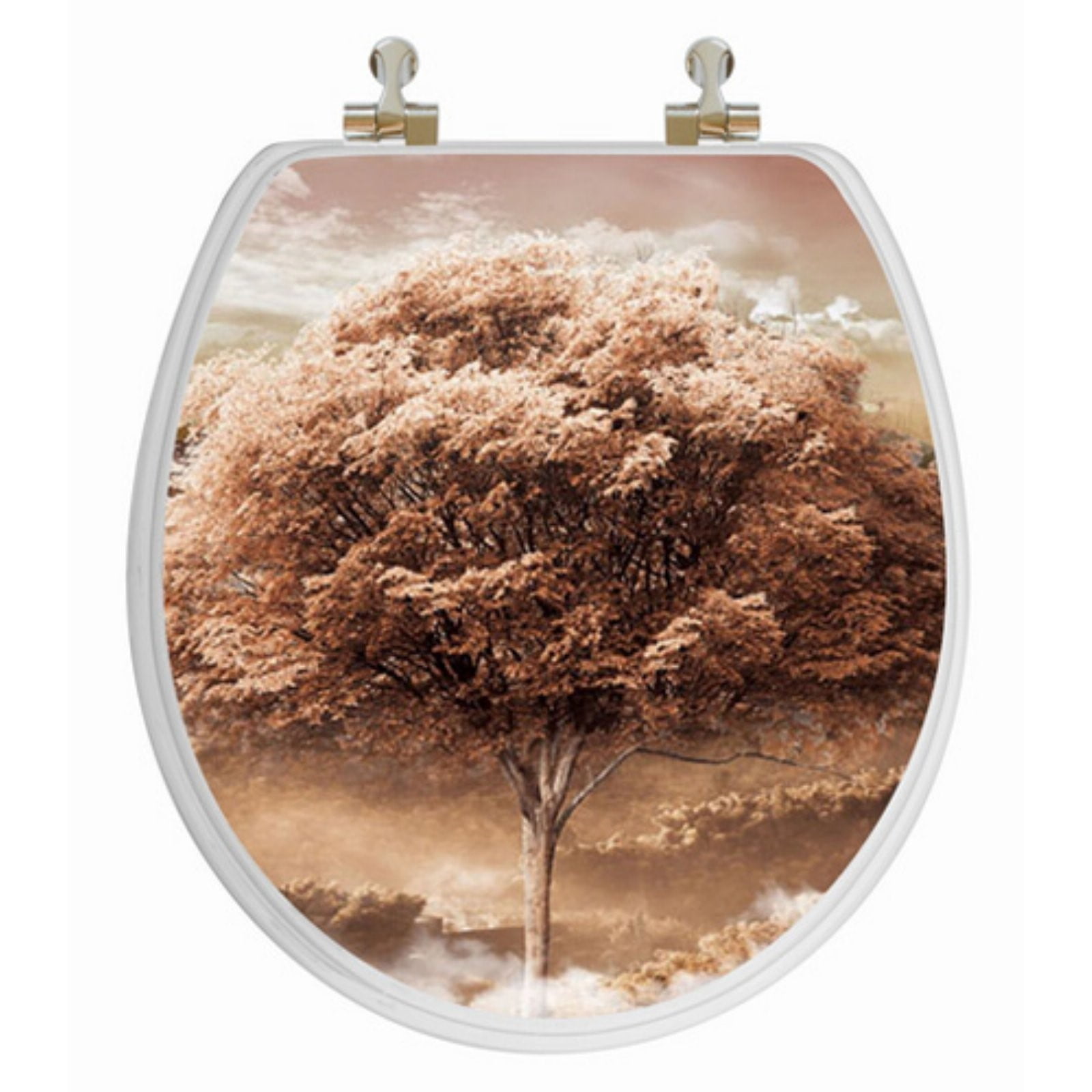 Topseat 67S3R8650CP Vario Scenario Four Seasons Round 3D Toilet Seat