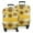Yellow Dot Sunflower, variant on Dark Green Sunflower Pattern Luggage Cover Fashion Suitcase Cover Baggage Covers Fit 25-28 Inch Luggage (Go Travel)