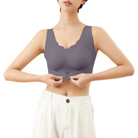 

Fashion New Womens Bras Underwear Womens Seamless Rimless Tank Style Bra Beauty Chest Pads Bra Daily Sport Underwear