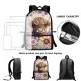 thumbnail image 4 of Jeiento Highland Cow Backpack for Teen Girls Middle School Bag and Lunch Bag Pencil Case Set 3 In 1 Dahlia Elementary School Bookbag Rucksack for Kids Child Daypack Satchel, 4 of 7