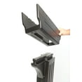 Postal Pro Hampton Plastic Mailbox and Post Kit Black