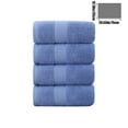 thumbnail image 3 of RBCKVXZ Bath Towels 14x29 Inch, Cotton Towel Set for Bathroom, Hotel, Gym, Spa, Thick Soft Extra Absorbent Quickly Dry 4 Pack, Blue, 3 of 6