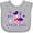 AC-Heather Grey, variant on Inktastic My 1st 4th of July with Stars and Cupcake Boys or Girls Baby Bib
