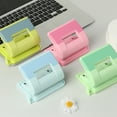 thumbnail image 3 of HORIALENCE 1Set Plastic Hole Puncher for Paper Punch Sky-Blue Rectangular Compact Design Diy Craft Office Use, 3 of 8
