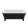 thumbnail image 7 of Swcorp FT-AZ115 63 in. Nightshade Solid Surface Freestanding Bathtub in Matte Black, 7 of 7