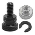 thumbnail image 3 of 1/4in Black Rear Fender Passenger Seat Bolt Tab Screw Nut, 3 of 5