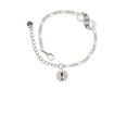 thumbnail image 2 of Delight Jewelry Silvertone Disc 1/2'' - Symbol - Exclamation Point - ! - Silver-tone Paw Infinity Link Chain Bracelet, 6"+2" Extender, 2 of 3