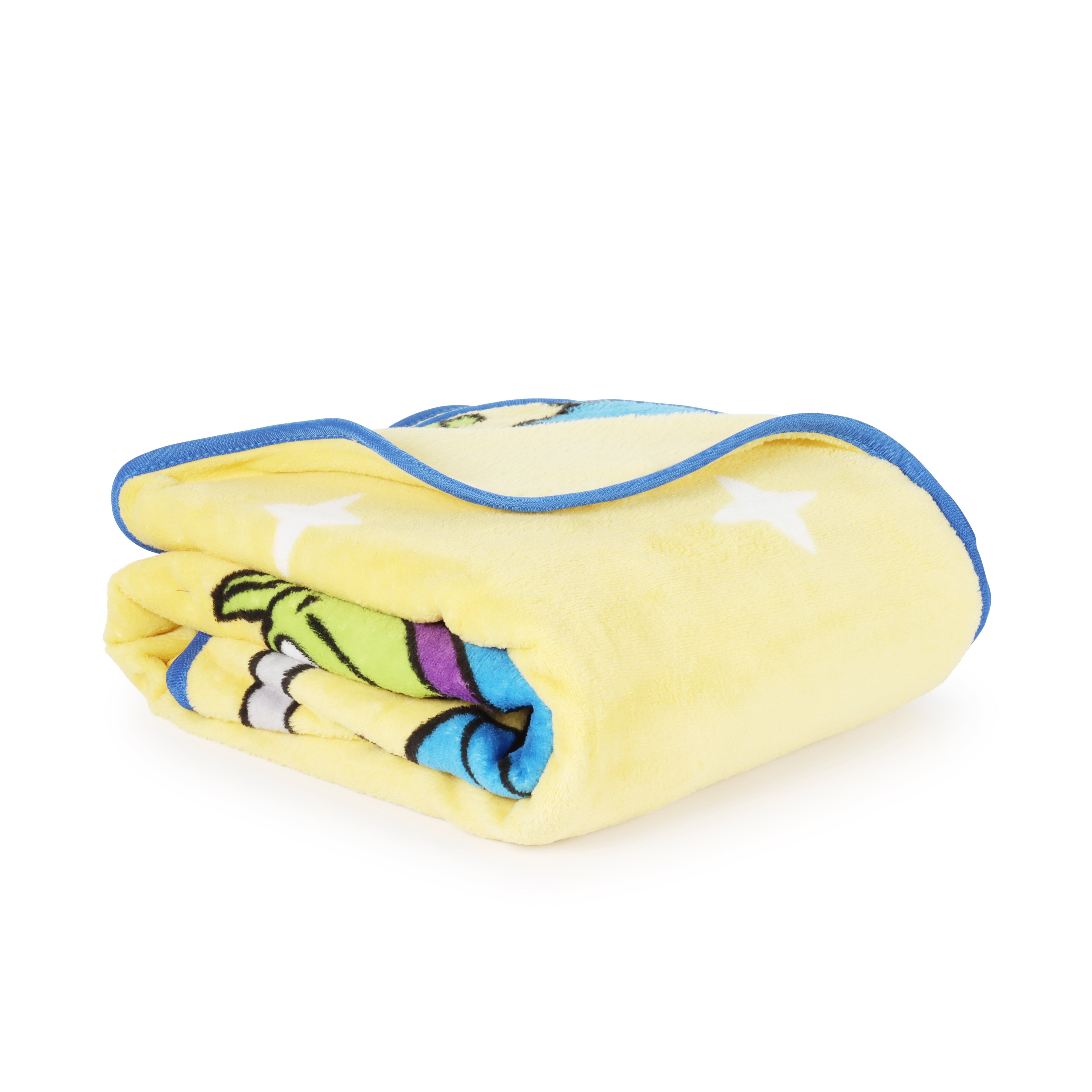 Toy Story Space Kids Throw Blanket, Soft Coral Fleece, Yellow, Disney, 46" x 60"