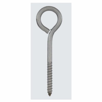 

National 6PK National Hardware s 3-Count Stainless Steel #6 3 3/4 x 3 Screw Eye